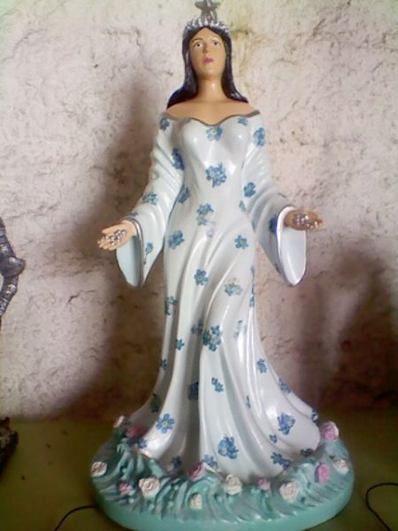 IEMANJA COM DECOPAGEM 70 CM