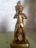 OGUM XOROQUE EM ACAB. OURO ENVELHECIDO 20 CM