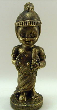 OGUM BABY EM OURO ENVELHECIDO 15 CM
