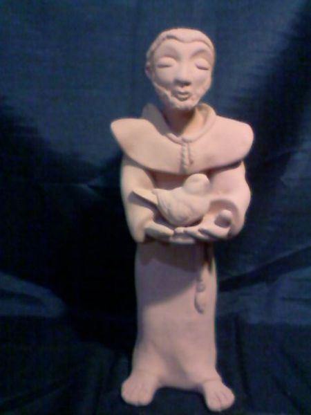 SÃO FRANCISCO EM GESSO TECNICA ARGILA 35 CM